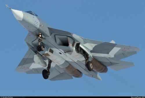 Máy bay chiến đấu tàng hình T-50 Nga